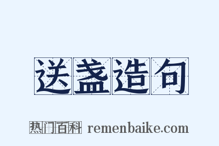 送盏造句是什么意思的图片